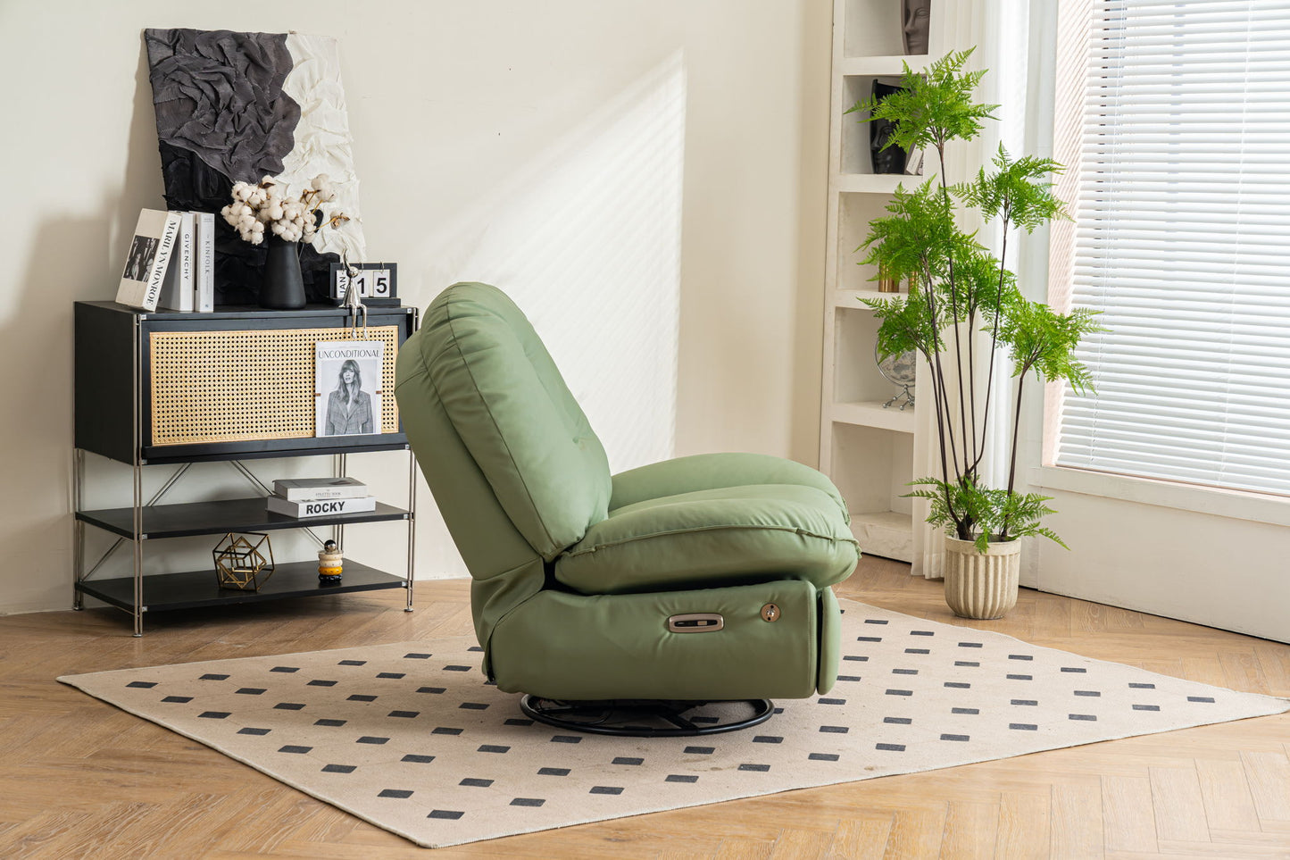 Power Recliner Swivel Glider USB Charger With tooth Music Player, Sleep, Working, Game And Leisure