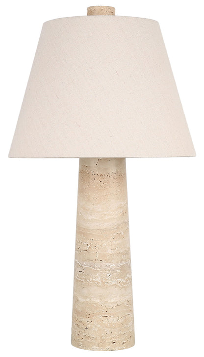 Strata Poise - 24 X 13 - Travertine Accent Lamp (Set of 2) - Natural Travertine Stone