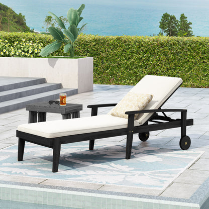 Jason - Chaise Lounge Adjustable Acacia Wood Outdoor Furniture