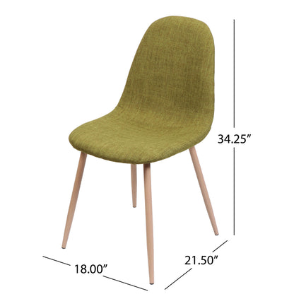 Elegant Dining Chair Set With Fabric