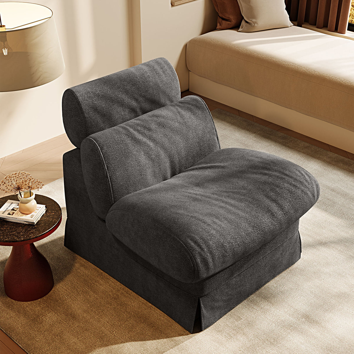Accent Chair, Soft Medium Firm Upholstery For Living Room