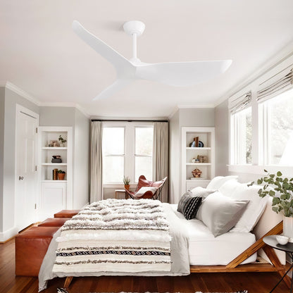 38" Ceiling Fan Without Light With DC Motor And Remote Control