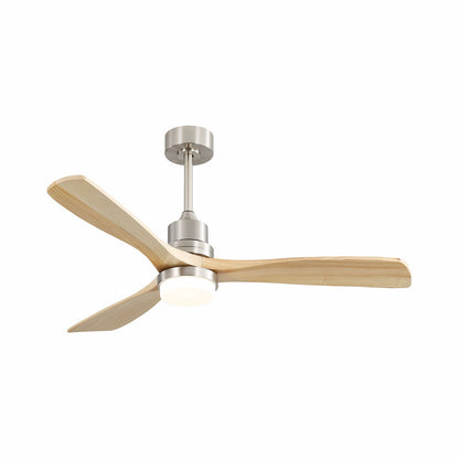 Indoor Ceiling Fan With Dimmable LED Light, 6 Speed Remote ControlLED DC Motor, Reversible Blades
