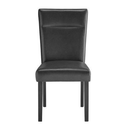 Dining Table And 4 Padded Chairs - Black