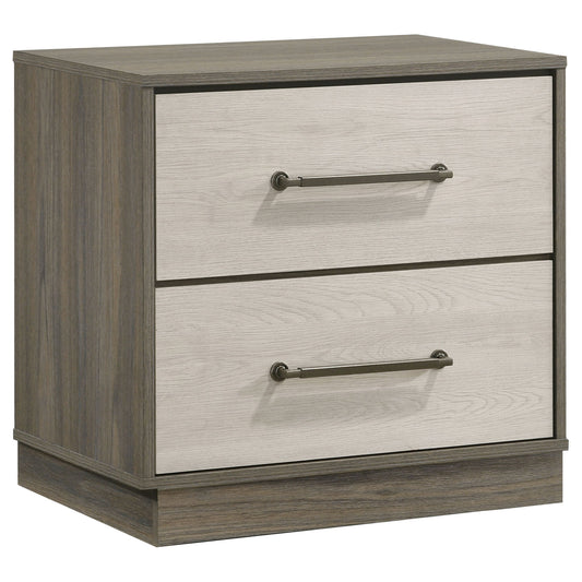 Edmondson - 2 Drawer Nightstand - Gray