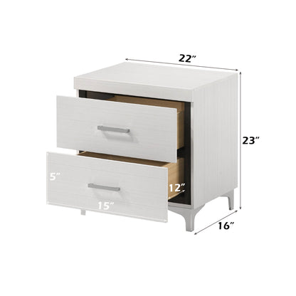 Casilda - Nightstand With Dovetail Drawers - White