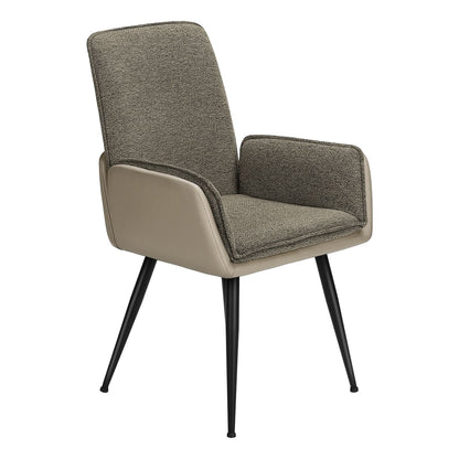 Dining Chair For Kitchen (Set of 2) - Brown / Gray