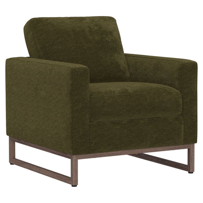 Accent Chair With Track Arm Design