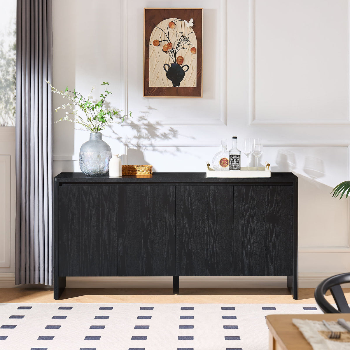 Sideboard Buffet Cabinet With Adjustable Shelves
