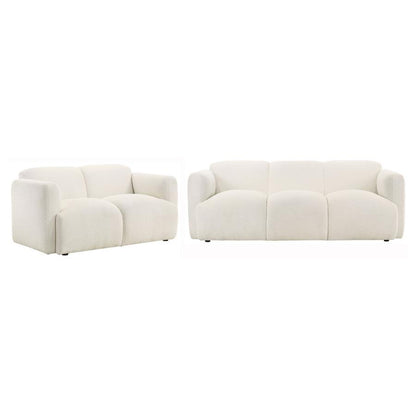 Dorset - Upholstered Round Track Arm Sofa Set