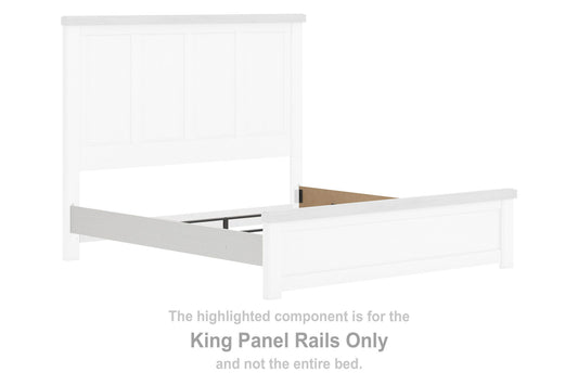 Savonport - King Panel Rails - White