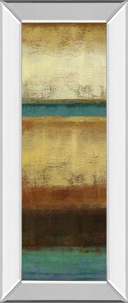 Earth By Allison Pearce - Mirrored Framed Print Wall Art - Beige