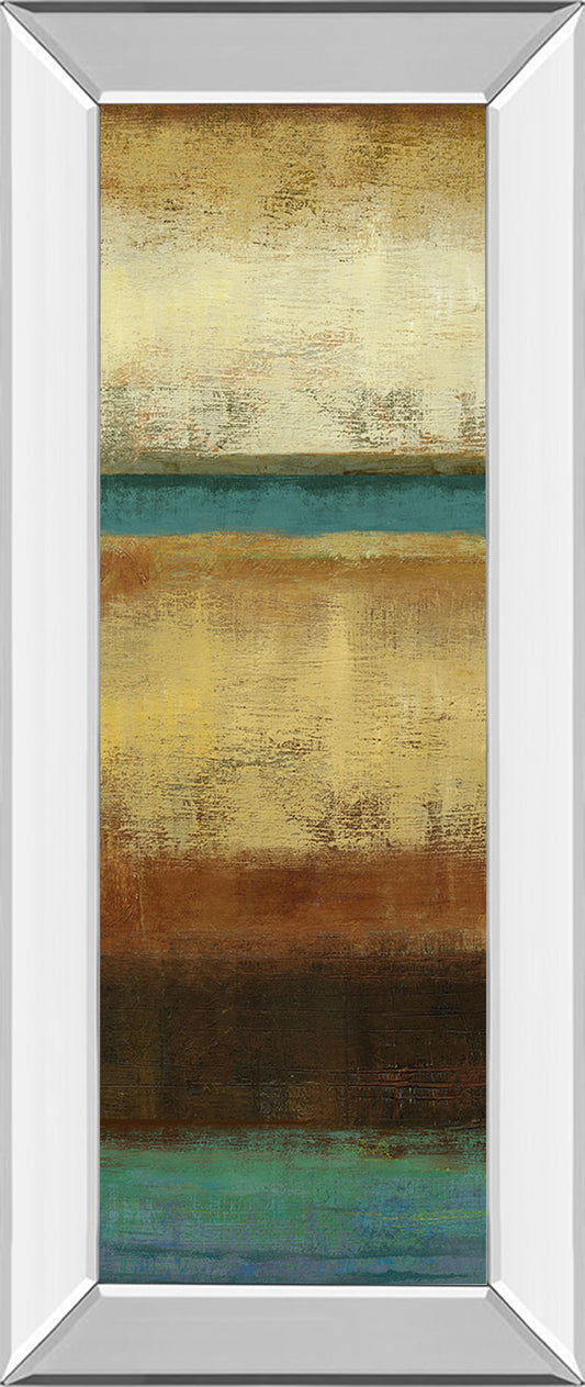 Earth By Allison Pearce - Mirrored Framed Print Wall Art - Beige