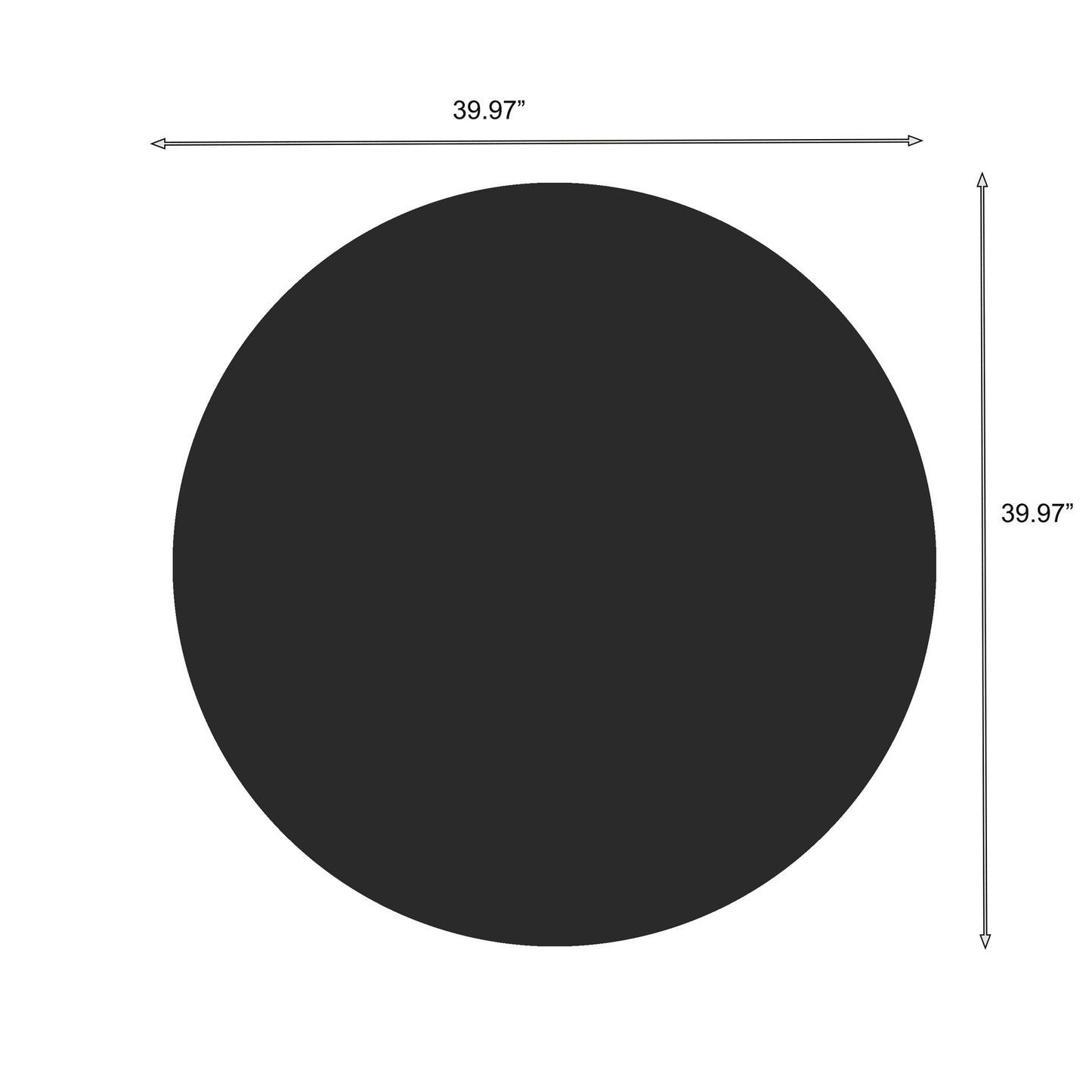 Round Tempered Glass Table Top
