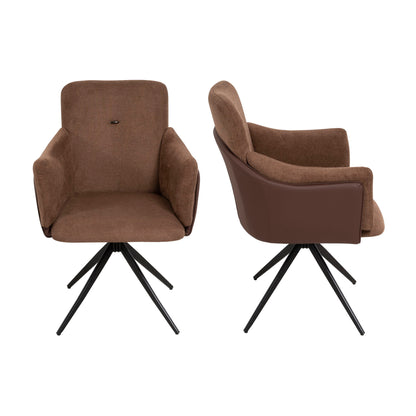 Swivel Home Office Desk Chairs With Arm (Set of 2)