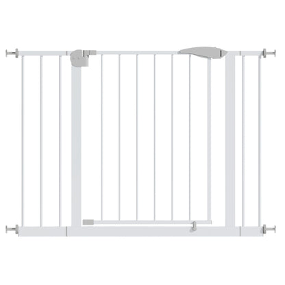 Pressure Mounted Baby Gate For Stairs - White