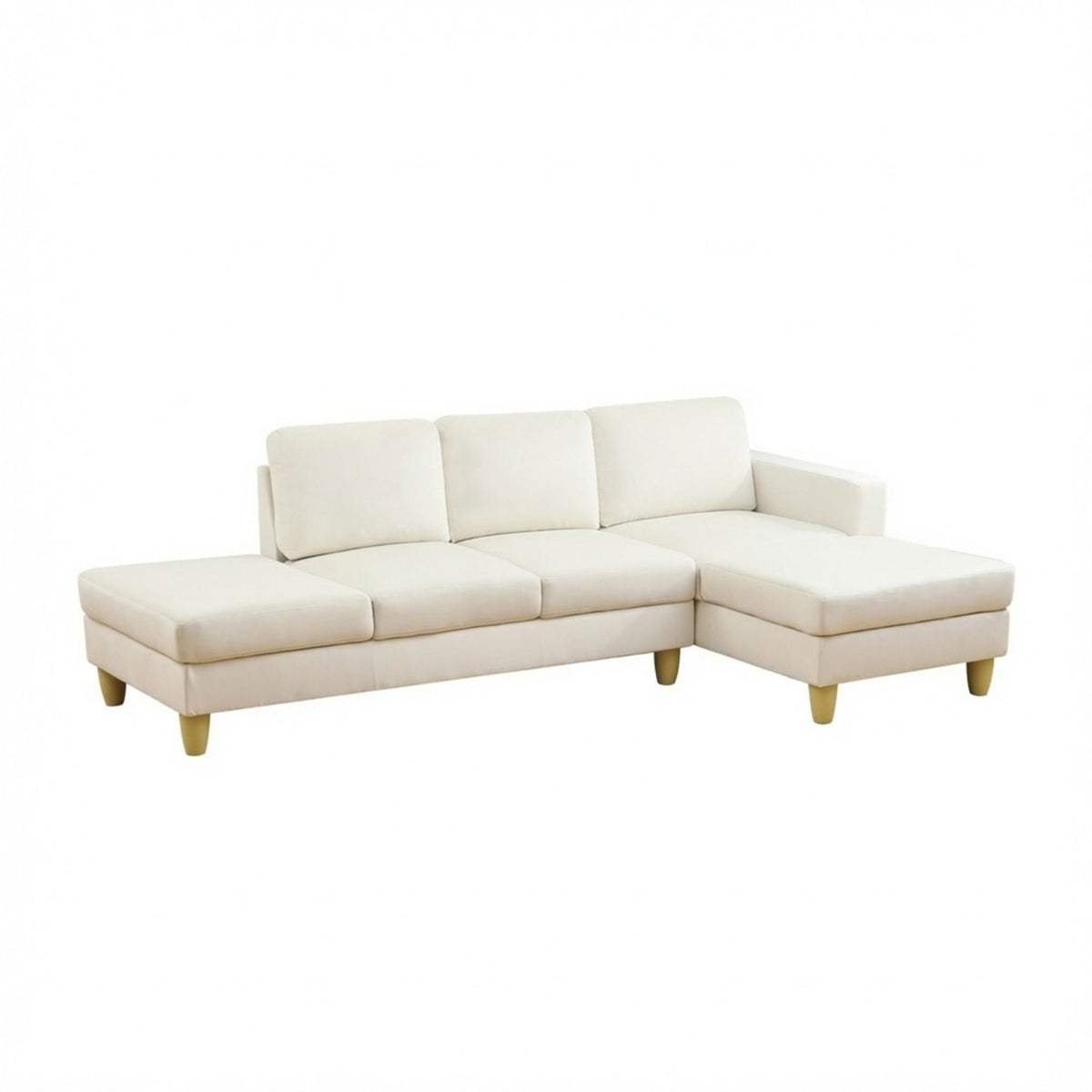 L - Shaped Sectional Sofa With Chaise & Ottoman