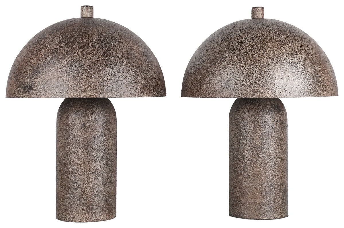 Bronze Canopy - 17 X 13 - Metal Accent Lamp (Set of 2) - Textured Antique Bronze