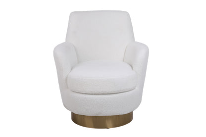 Teddy Swivel Barrel Chair, Swivel Accent Chairs Armchair For Living Room