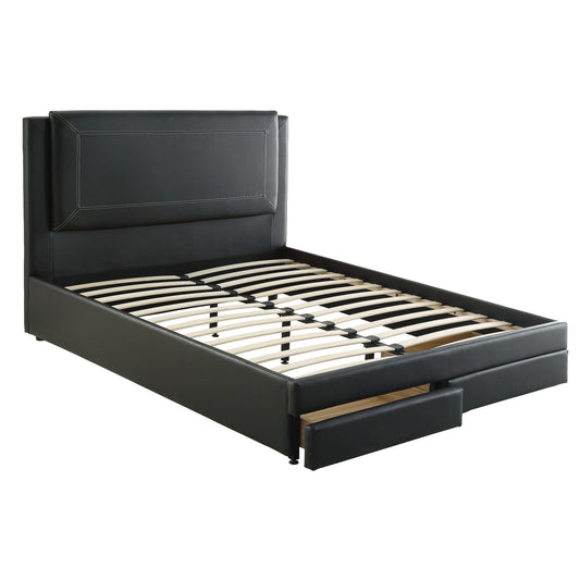 Modern Bed With Storage Drawers