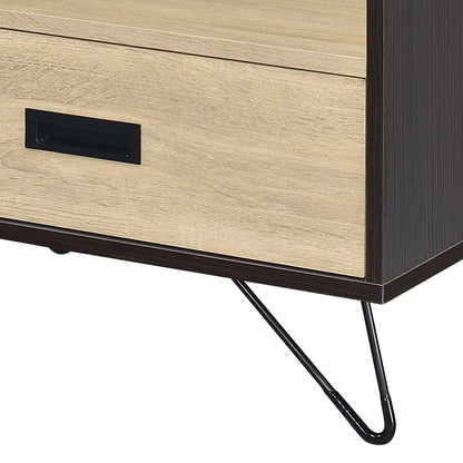 Melkree - Accent Table With Display & Utility Function - Black