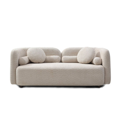 2 Seater Sofa Couch For Living Room - Light Beige
