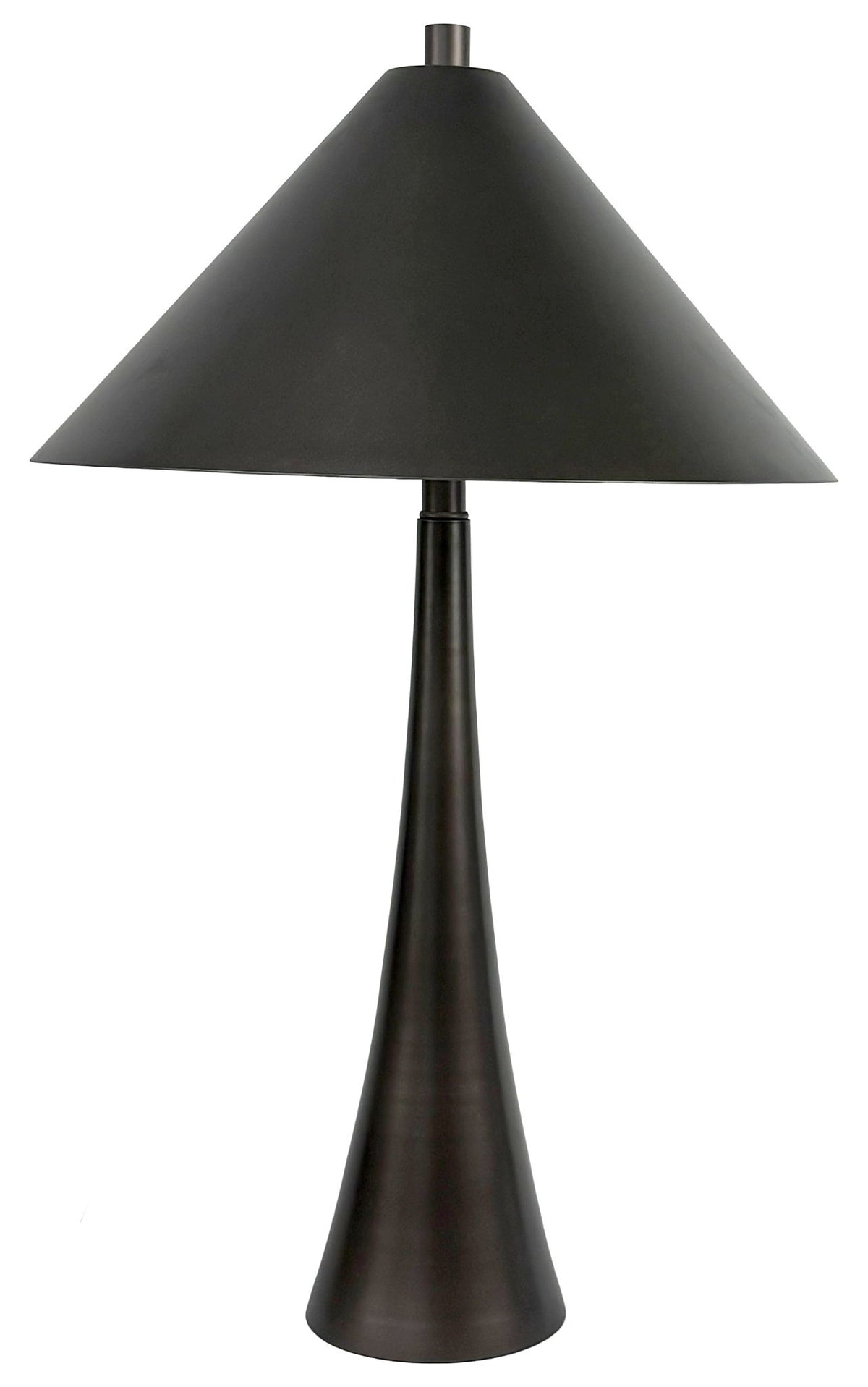Dusk Spire - 28 X 17 - Metal Table Lamp (Set of 2) - Grey Slate