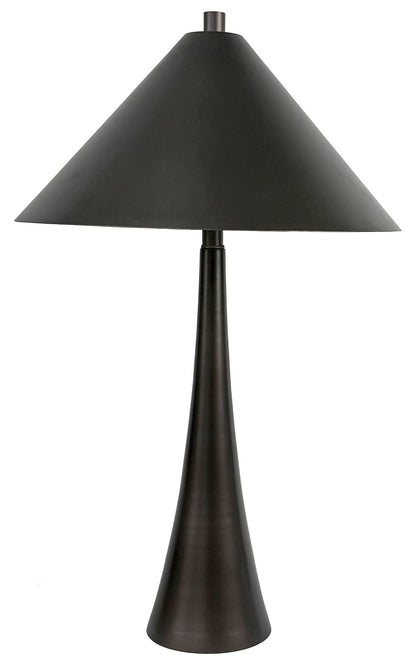 Dusk Spire - 28 X 17 - Metal Table Lamp (Set of 2) - Grey Slate