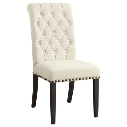 Tufted Rolled Backrest Side Chairs (Set of 2)