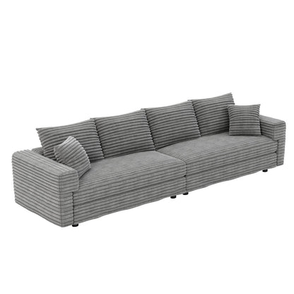 4 Seat Sofa, Deep Seat Couches With Soft Pillows