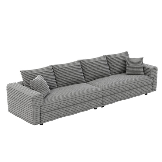 4 Seat Sofa, Deep Seat Couches With Soft Pillows