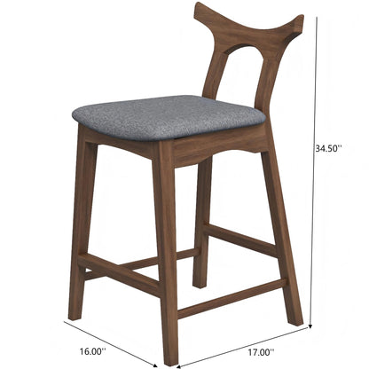 Hester - Upholstered, Square Bar Chair (Set of 2)