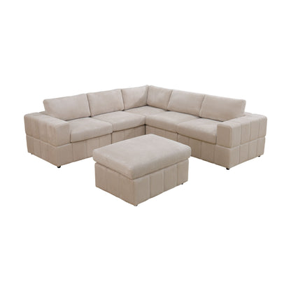 Modular Sectional Sofa, Reversible Set