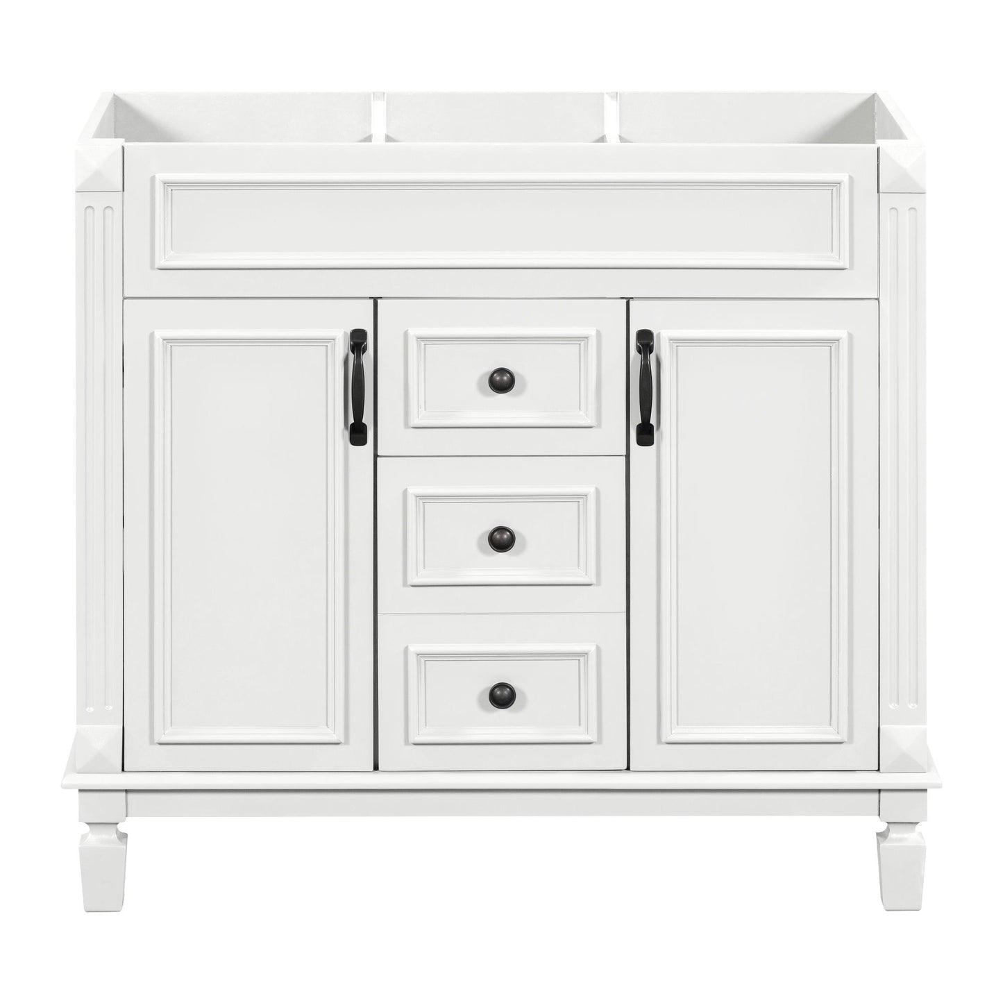 Bathroom Vanity Cabinet With 2 Soft Closing Doors And 2 Drawers