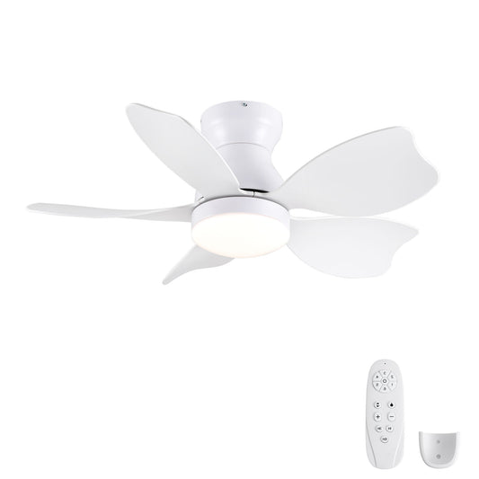 Low Profile Flush Mount Ceiling Fan With Light