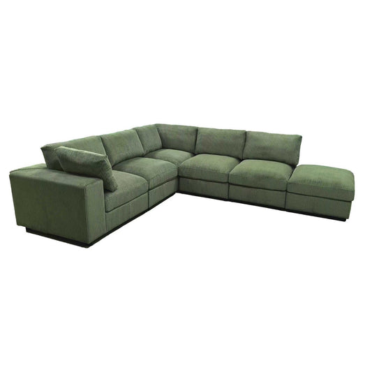 Reversible Modular Sectional Sofa With Custom Configuration