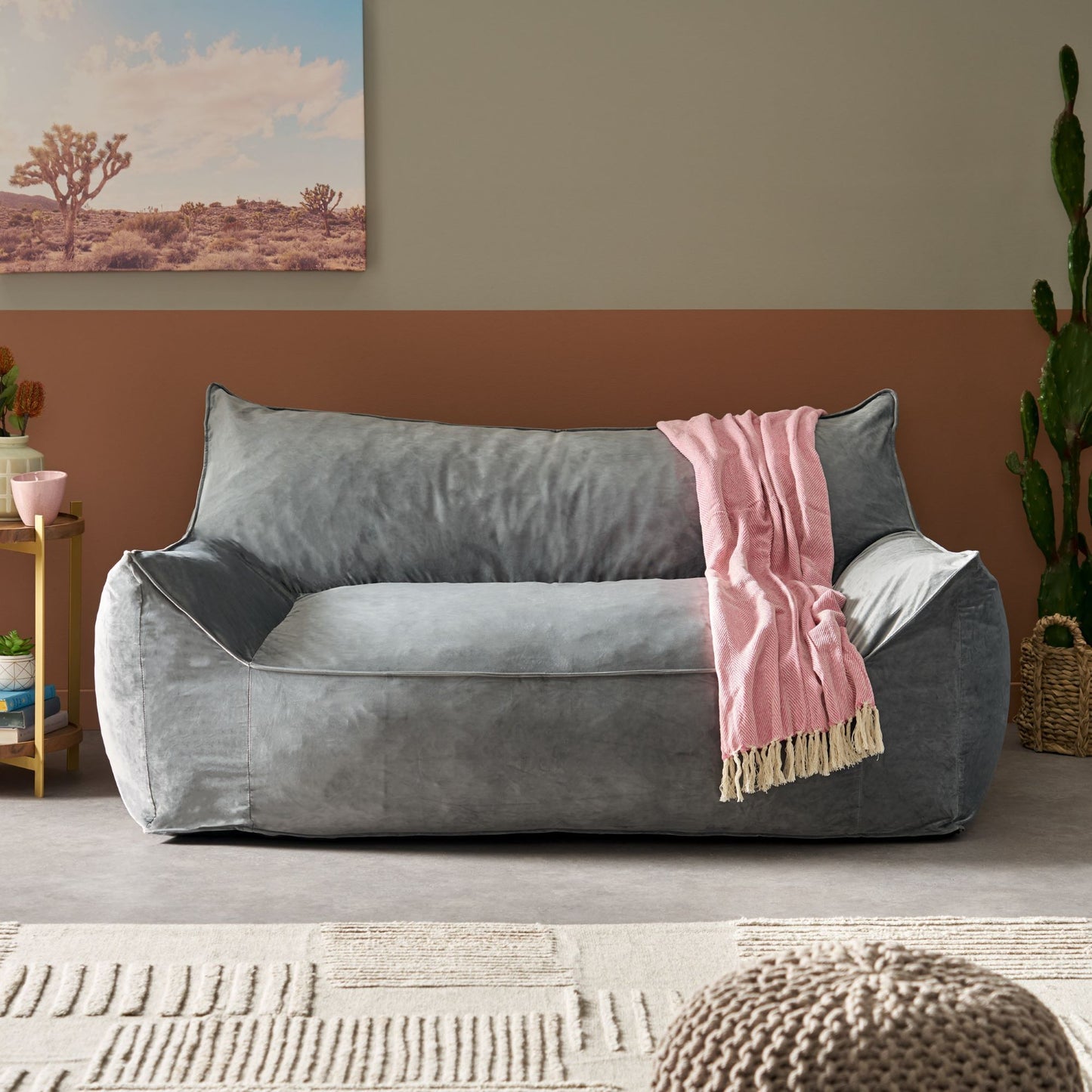 Fila - een Oversized Seater Bean Bag Chair With Armrests