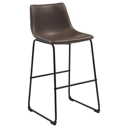 Armless Bar Stool (Set of 2) - Brown