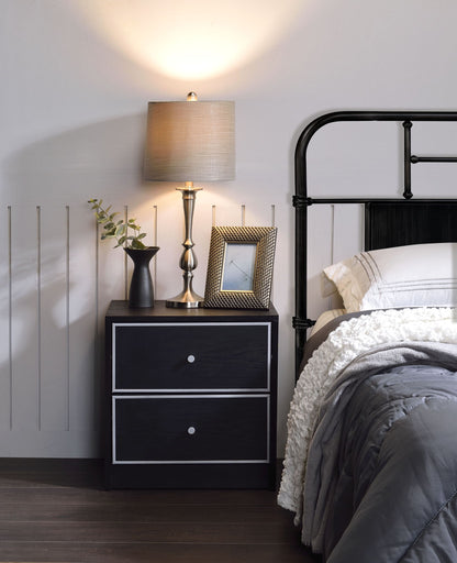 Jabir - Accent Table - Black / Silver