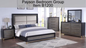 Payson - Nightstand - Black / Gray