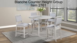 Blanche - Round Counter Height Table - Antique White