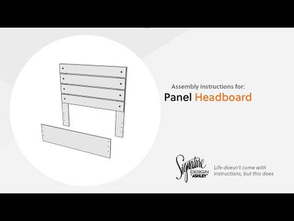 Graystorm - Full Panel Headboard/Footboard - Brown Gray