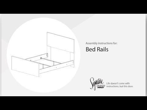 Trinell - Queen Poster Rails - Brown