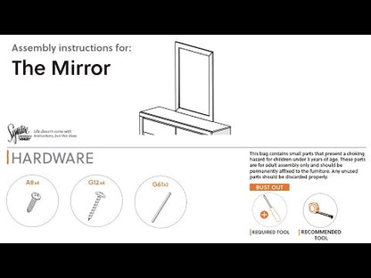 Altyra - Bedroom Mirror - White
