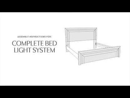 Brizmore - Lit King Panel Footboard - Black