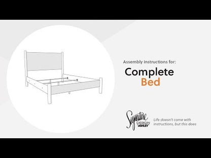 Pamytta - King Panel Footboard With Rails - Brown