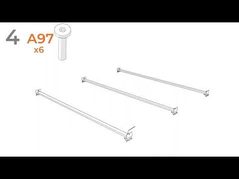 Stelsie - Twin Panel Rails - White